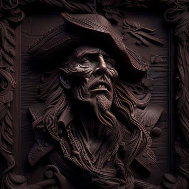 3D модель Пірати Карибського моря Прокляття чорної перлини м (STL)